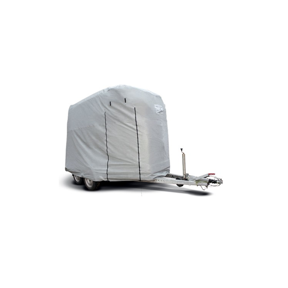 Bâche Imperméable Pour Remorque Voiture - 183x125 Cm - Tissu Oxford PVC - Protection Pluie, Vent, Poussière - Couleur Gris