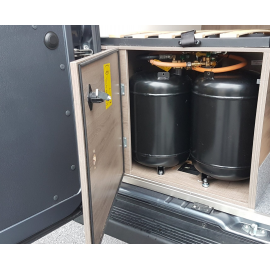 Prix imbattables de cara-TECH-24 : CAMPKO - Bouteille de gaz en acier, 14 kg, 30 litres, 585mm, multi-valve avec 80% d'arrêt de remplissage, sans accessoires CAMPKO
