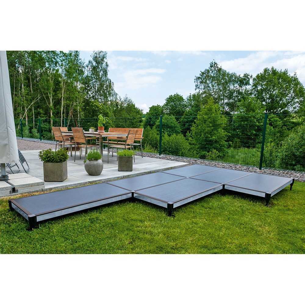 Prix imbattables de cara-TECH-24 : Préparation - Plancher d'auvent HAHN camping permanent module plaque de sol Hahn-Zelte