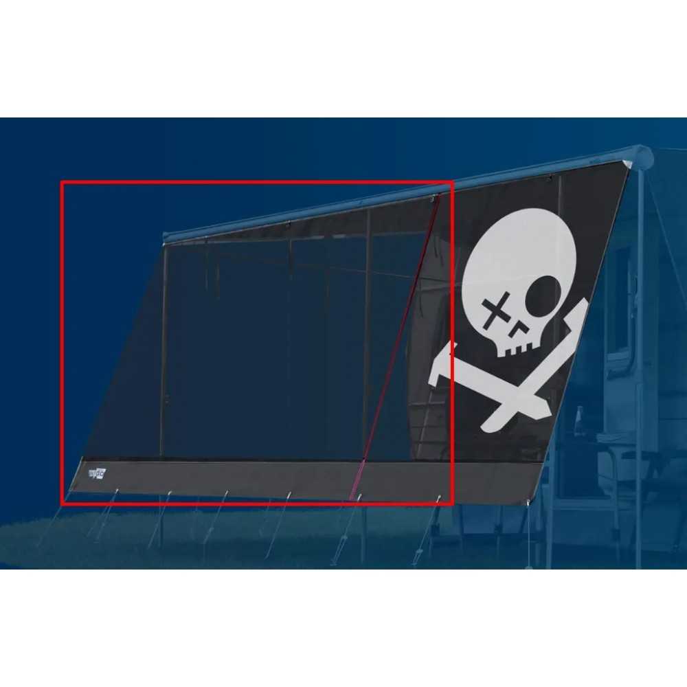 Best prices by cara-TECH-24: STORE privacy screen, "skull" gauze panel extension WIGO awning tent by WIGO-Zelte