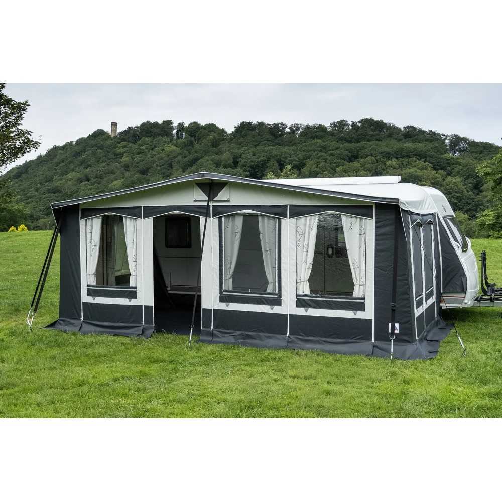 Long-term camper awning as premium all-year-round awning Hahn "ALASKA" Best prices by cara-TECH-24: Permanent awning Hahn - ALASKA - 240 - All-season tent caravan by Hahn-Zelte