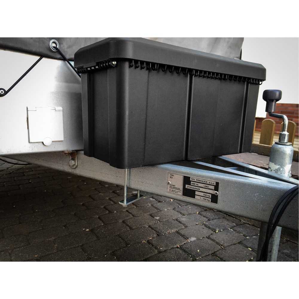 Drawbar Box Box Plastic black 56 x 25 x 27 cm 23 Liter