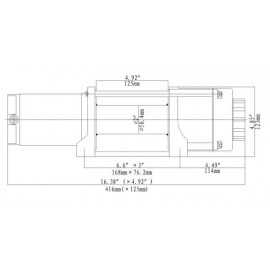 Cable winch 2,0 t Gamma 4.6 ATV 12V plastic cable horntools Best prices by cara-TECH-24: Cable winch 2,0 t Gamma 4.6 ATV 12V plastic cable horntools by Horntools