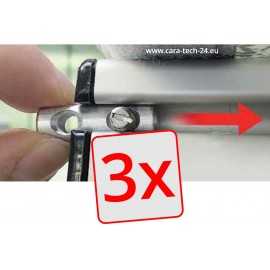 WIGO - Rolli awning slot stone with fixing system (Set of 3)