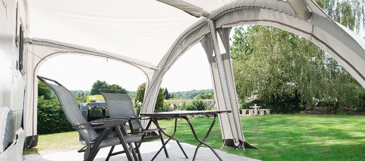 Vorzelte in Luftschlauch-Technik